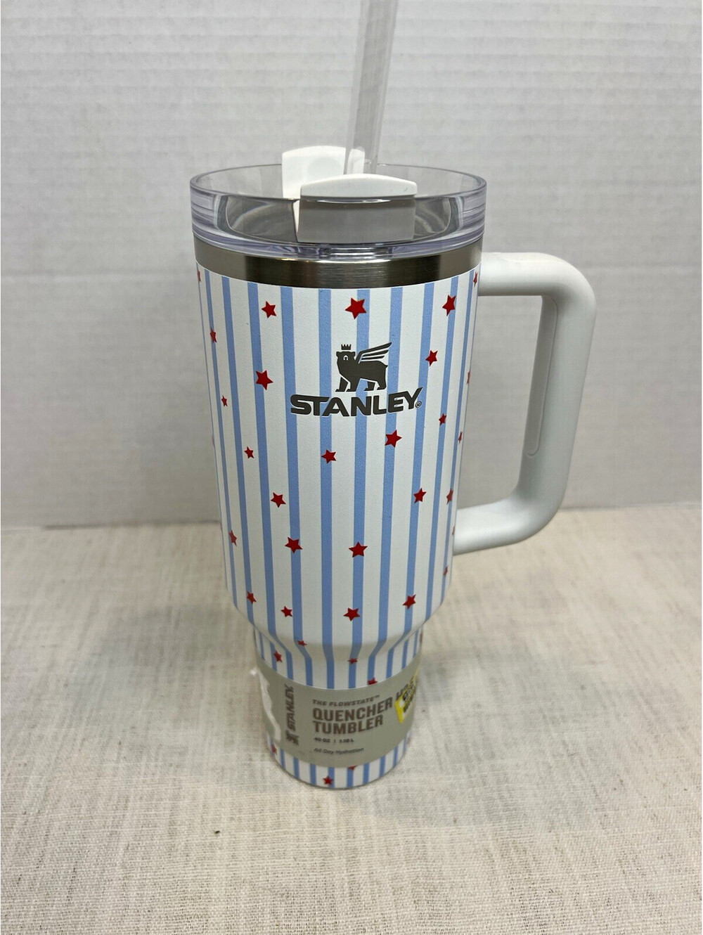 Stanley Quencher H2.0 FlowState 40 oz Insulated Handle Tumbler Stars/Stripes